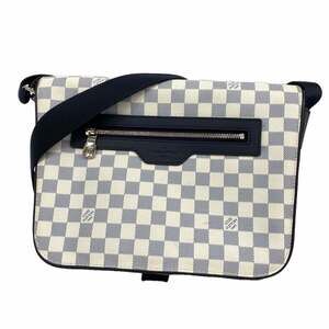 Louis Vuitton Damier Coast Matchpoint Shoulder Bag N40019 White Navy Men's